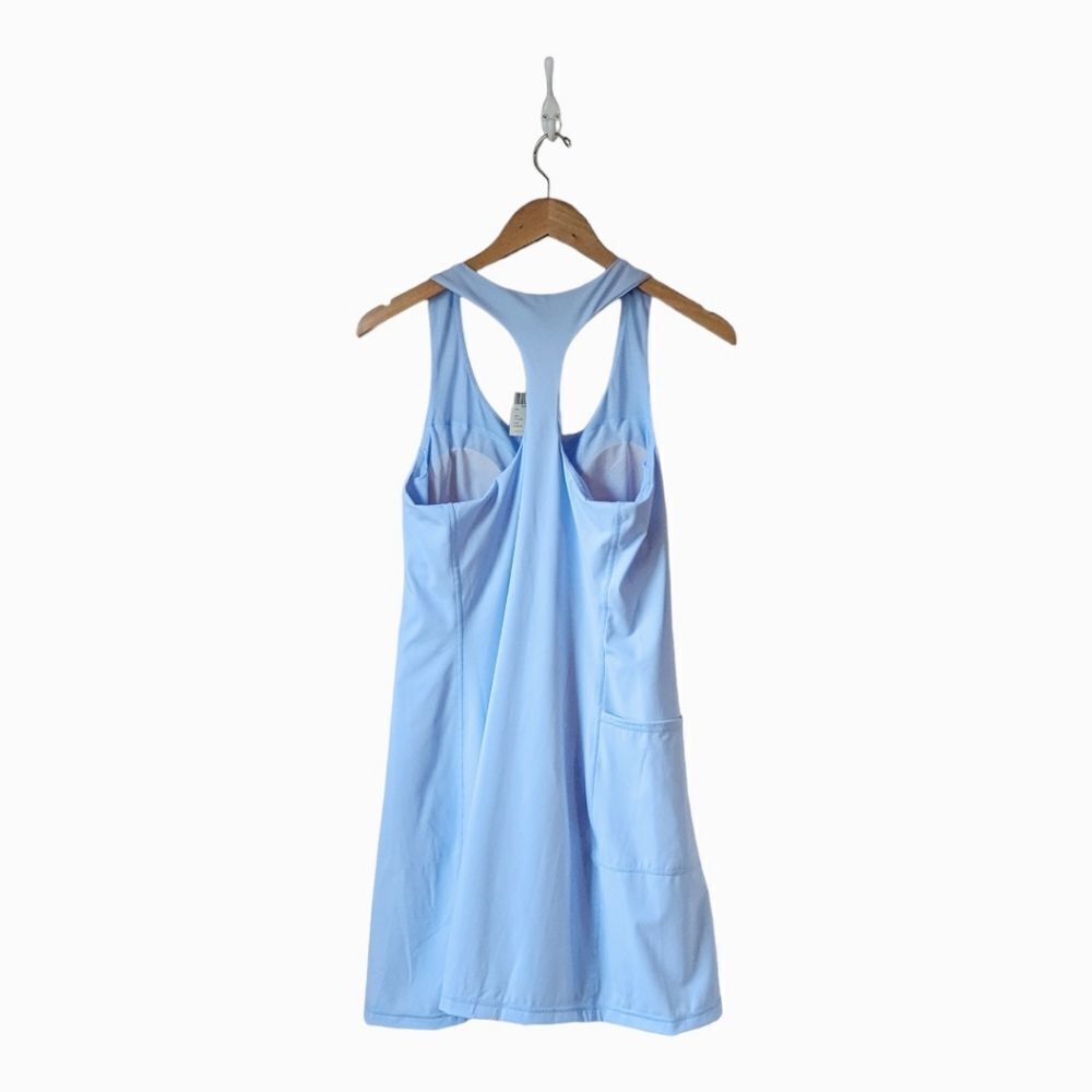 NWT Sweaty‎ Betty Power Workout Unitard Shorts dress in Breeze Blue sz L - Picture 6 of 16